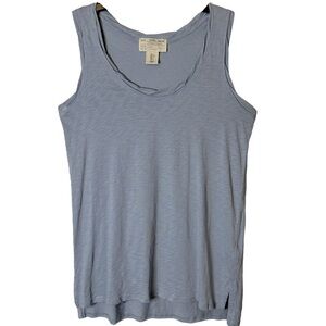 Maison Cinqcent 500‎ Blue/Gray Tank Top 100% Pima Cotton Size Small